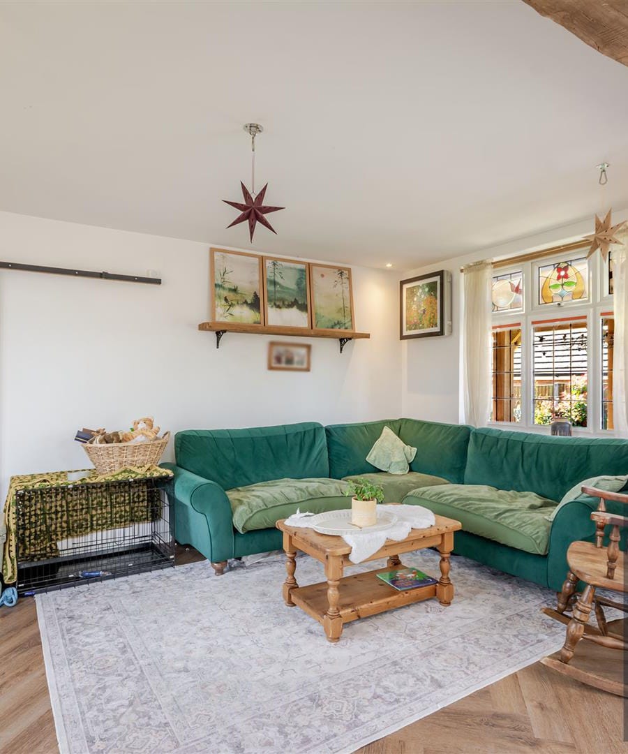 Living room photographed for sale